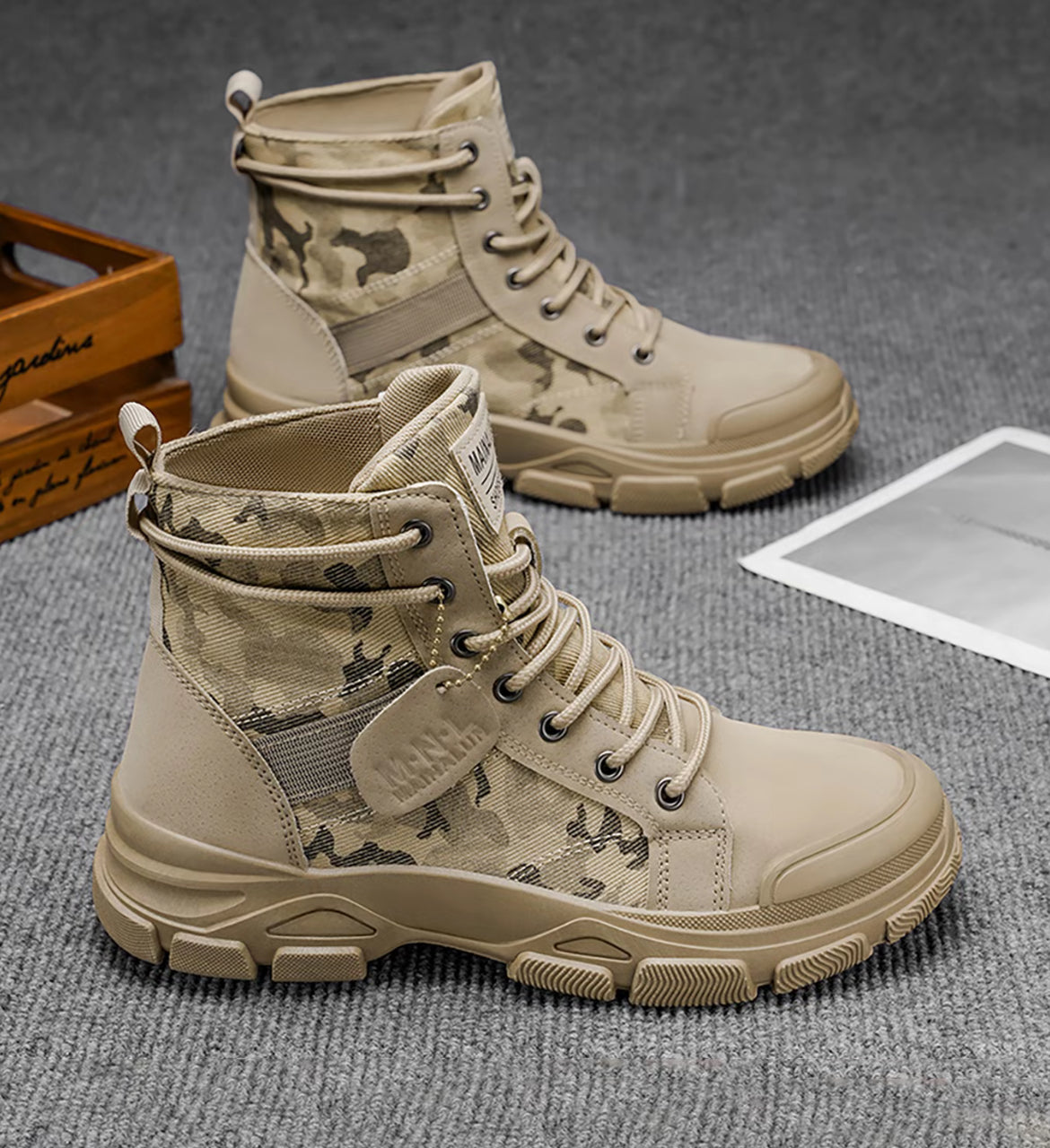 Botas DROP Tactical de camuflaje