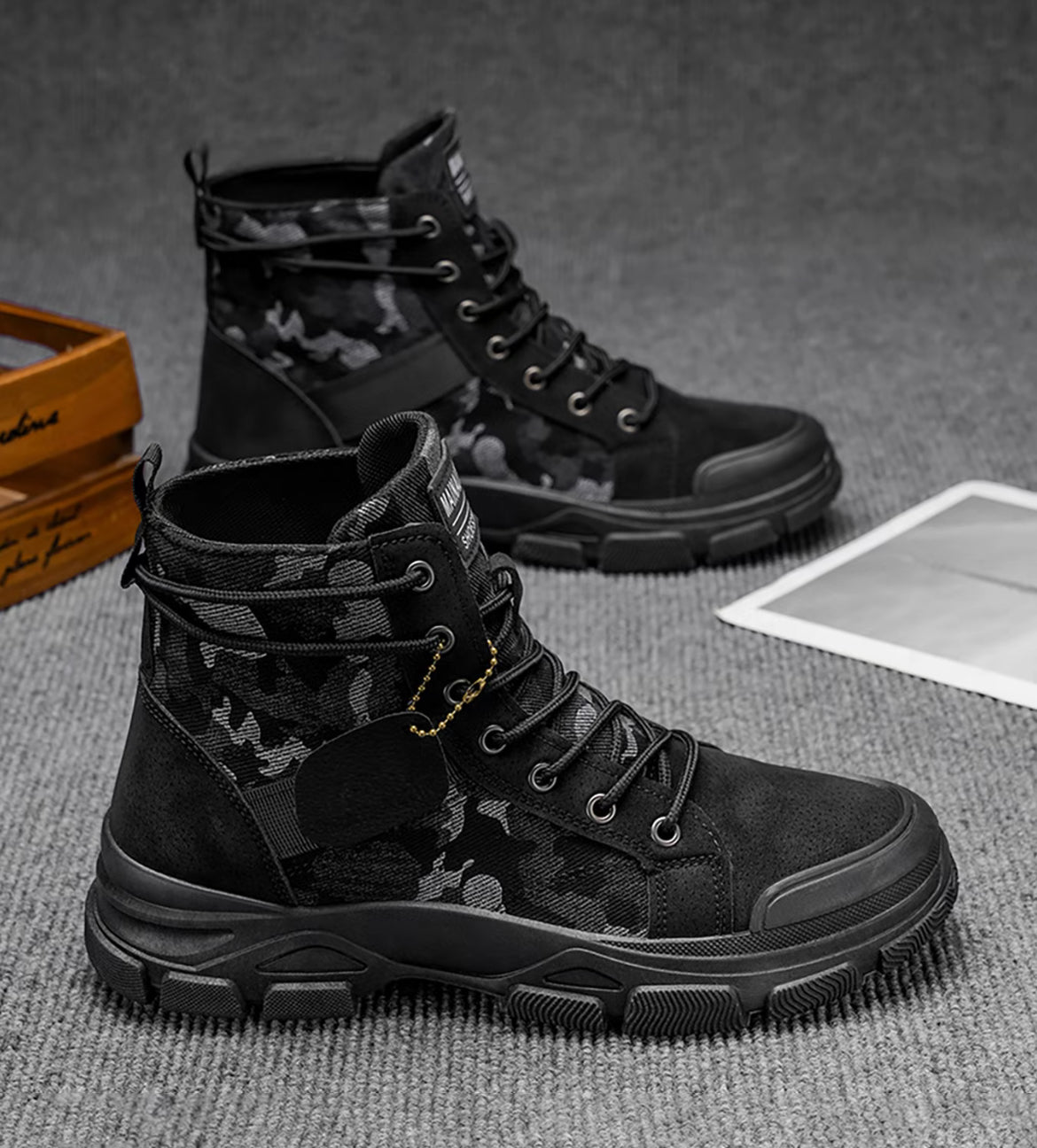 Botas DROP Tactical de camuflaje